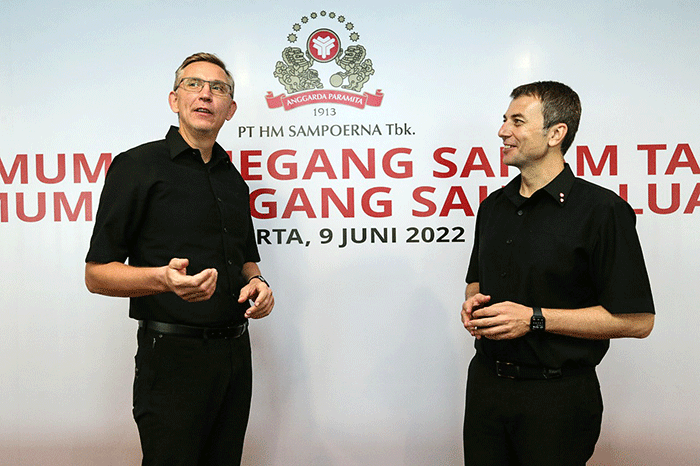 Rapat Umum Pemegang Saham Tahunan PT HM Sampoerna Tbk. (Sampoerna) di Jakarta, Kamis (9/6/2022).