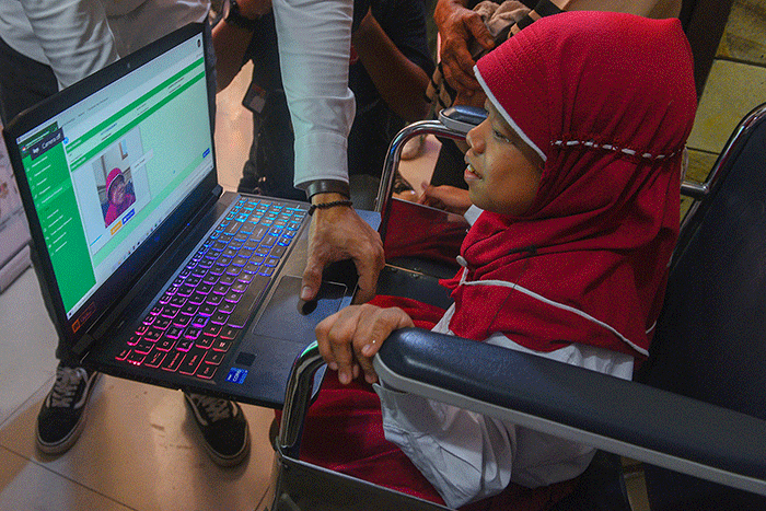 Gerakan bersama untuk penyandang disabilitas melalui pendataan, perekaman, dan penerbitan dokumen kependudukan seperti biodata, KTP-EL, Kartu Identitas Anak.