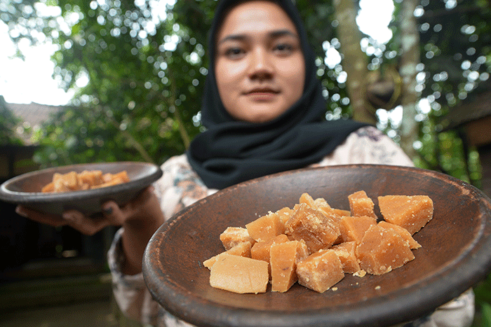 Sejumlah petani beraktivitas di lahan pertanian yang berada di kawasan Balai Perekonomian Desa (Balkondes) Karangrejo, Kecamatan Borobudur.