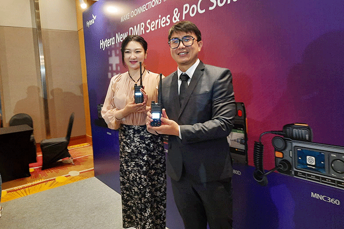 Peluncuran seri mobile radio profesional terbaru di Indonesia di Jakarta, Sabtu (2/7/2022).