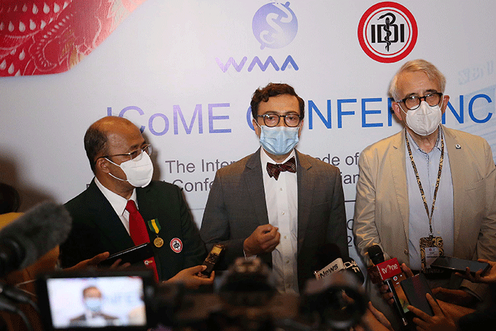 Konferensi Asosiasi Dokter Medis Sedunia (World Medical Association) 2022 di Jakarta, Senin (4/7/2022).
