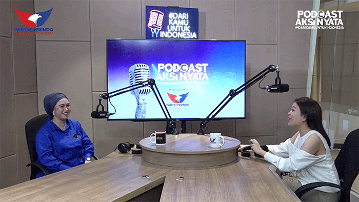 Wakil Ketua Bidang Sosial Ekonomi DPW Partai Perindo Kepulauan Bangka Belitung Sinta Aprida menjadi narasumber Podcast Aksi Nyata#DariKamuUntukIndonesia.