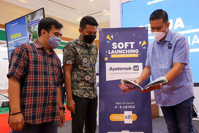 Soft launching aplikasi Ayoternak.id di Jakarta Convention Center, Senayan, Jakarta Pusat, Rabu (6/7/2022).