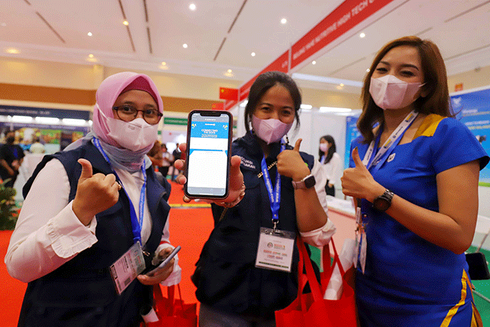 Soft launching aplikasi Ayoternak.id di Jakarta Convention Center, Senayan, Jakarta Pusat, Rabu (6/7/2022).