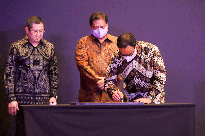 Opening ceremony Park Hyatt Jakarta (PHJ) di MNC Center, Kebon Sirih, Jakarta Pusat, Jumat (8/7/2022).