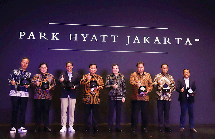 Opening ceremony Park Hyatt Jakarta (PHJ) di MNC Center, Kebon Sirih, Jakarta Pusat, Jumat (8/7/2022).