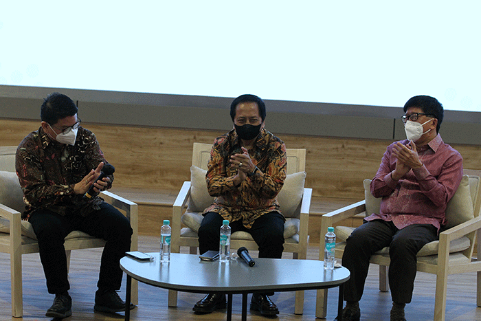 Penandatanganan kerja sama kolaborasi strategis di Kantor Smartfren, Jakarta, Kamis (7/7/2022).