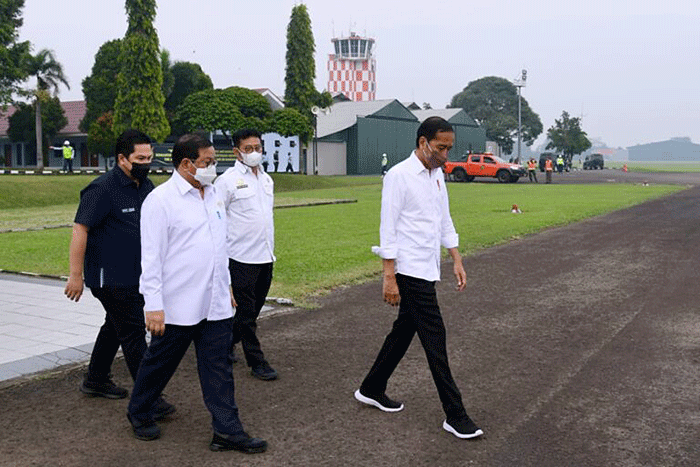 Presiden Joko Widodo bertolak menuju Kabupaten Subang, Provinsi Jawa Barat, untuk melakukan kunjungan kerja, Selasa (12/7/2022).