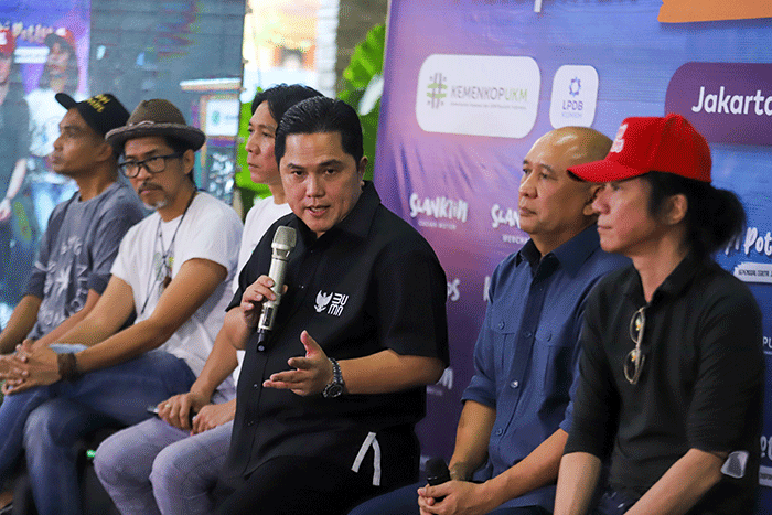 Lauching Slankops di Basecamp Slank, Jakarta Selatan, Selasa (19/7/2022).
