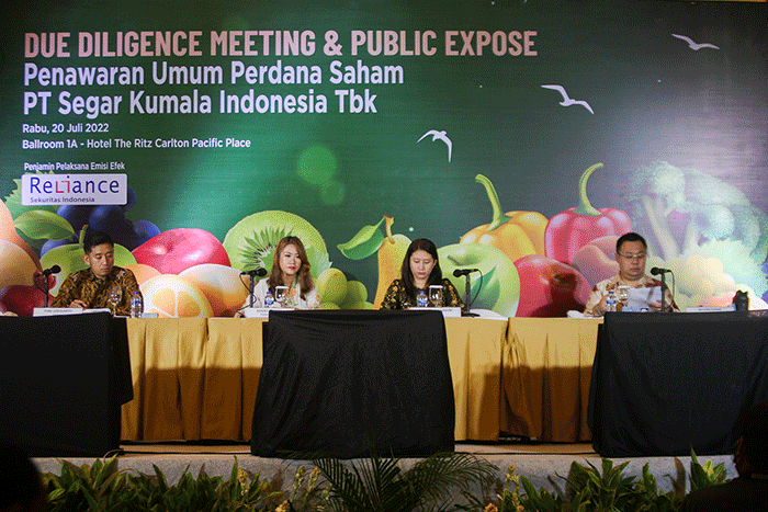 Konferensi Pers Public Expose di Jakarta Selatan, Rabu (20/7/2022).