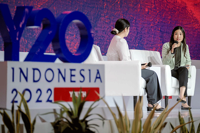 Wamenparekraf Angela Tanoesoedibjo mengajak delegasi “KTT Y20” untuk berperan aktif mewujudkan pariwisata yang berkualitas dan berkelanjutan.