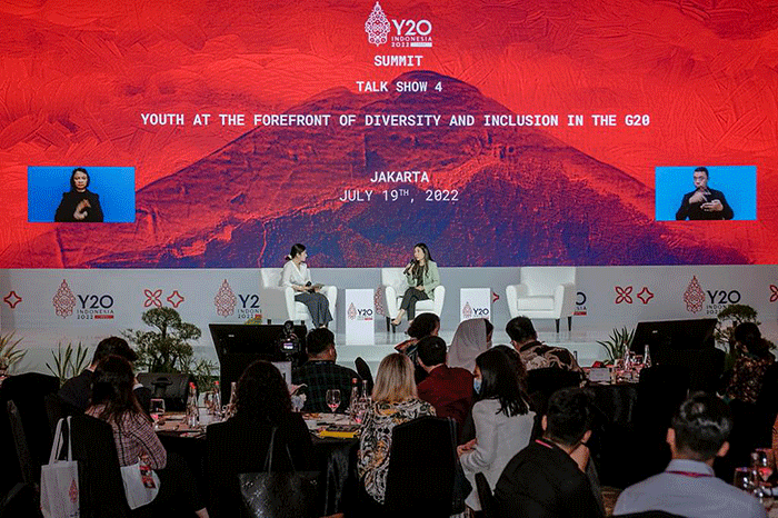 Wamenparekraf Angela Tanoesoedibjo mengajak delegasi “KTT Y20” untuk berperan aktif mewujudkan pariwisata yang berkualitas dan berkelanjutan.