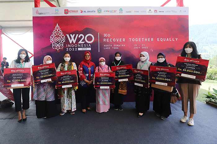 Pertemuan W20 Summit di tepian Danau Toba, Parapat, Kabupaten Simalungun, Rabu (20/7/2022).