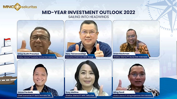 Mid-Year Investment Outlook 2022 Sailing Into Headwinds yg diselengarakan oleh MNC Sekuritas secara Virtual.