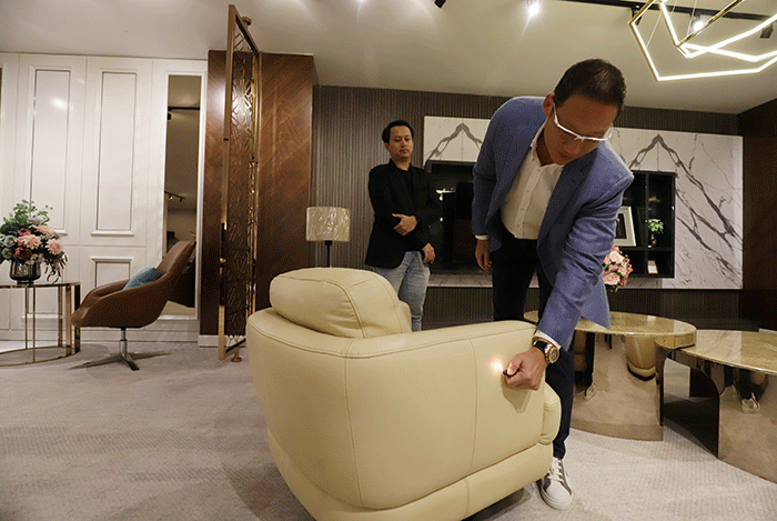 Peresmian Gallery Terbaru Magna Furniture & Interior di Jakarta, Rabu (27/7/2022).