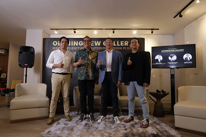 Peresmian Gallery Terbaru Magna Furniture & Interior di Jakarta, Rabu (27/7/2022).