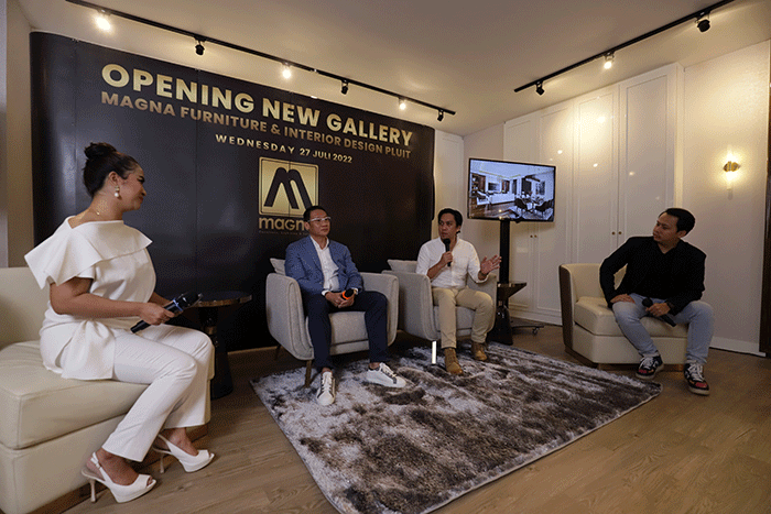 Peresmian Gallery Terbaru Magna Furniture & Interior di Jakarta, Rabu (27/7/2022).