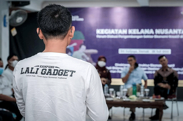 Menparekraf Sandiaga Uno saat acara Kelana Nusantara, di Rumah Makan Kalijaga, Demak, Jawa Tengah, Selasa (26/7/2022)