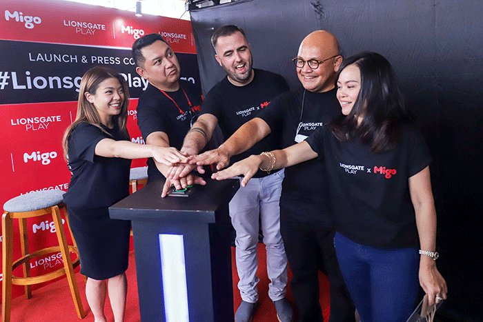 Konferensi pers dan peluncuran #LionsgatePlaydiMigo di Jakarta, Kamis (28/7/2022).
