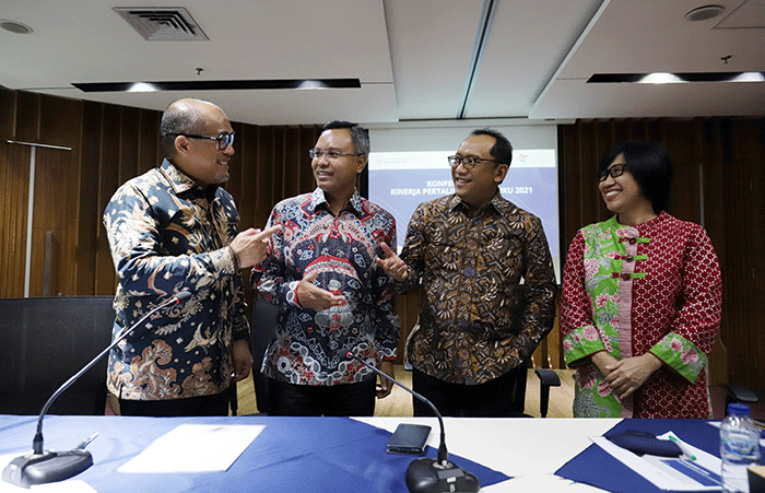 Konferensi pers kinerja PertaLife tahun buku 2021 di Jakarta, Rabu (27/7/2022).