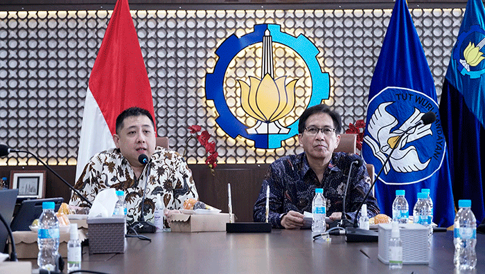 Memorandum of Understanding (MoU) di Ruang Rapat Pimpinan (Rapim) Gedung Rektorat ITS, Surabaya, Jawa Timur.