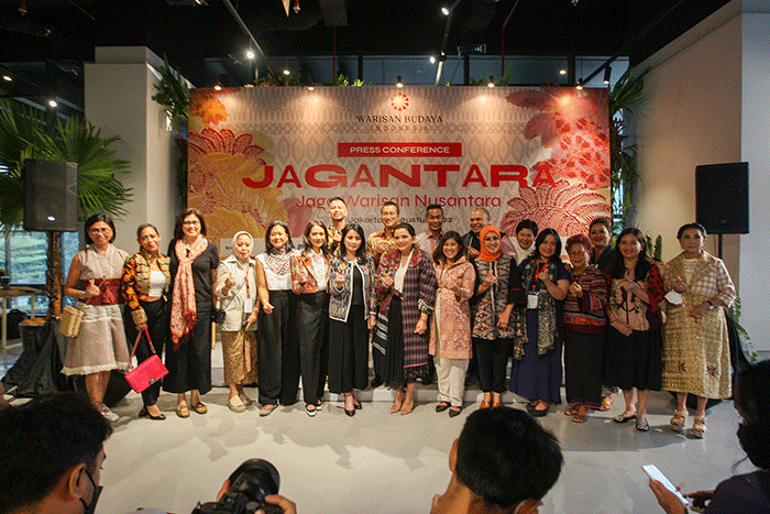 Konferensi pers Jagantara (Jaga Warisan Nusantara) di Astha District 8, Jakarta Selatan, Rabu (3/8/2022).