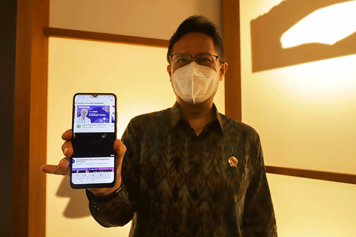 Peluncuran YouTube Health - PERIKSA (Penyedia Ragam Informasi Kesehatan Anda) di Jakarta, Rabu (10/8/2022).