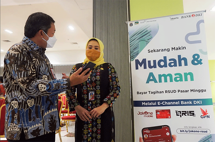 Launching Digitalisasi Sistem Pembayaran di RSUD Pasar Minggu, Kamis (11/8/2022).