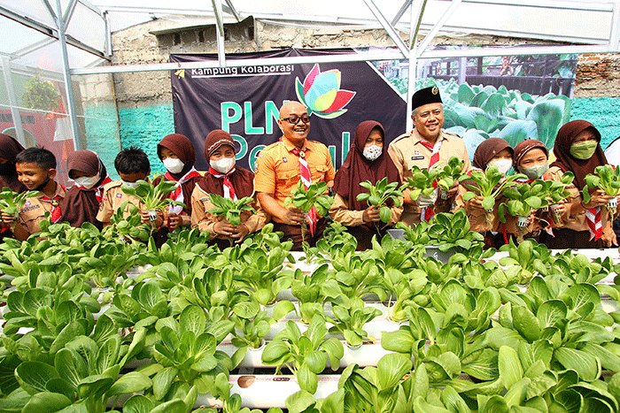 PLN dan Kelompok Tani Ampar Adhum mengajak adik-adik Pramuka turut mengimplementasikan Dasa Dharma ke-2 yaitu Cinta Alam dan Kasih Sayang Sesama Manusia.