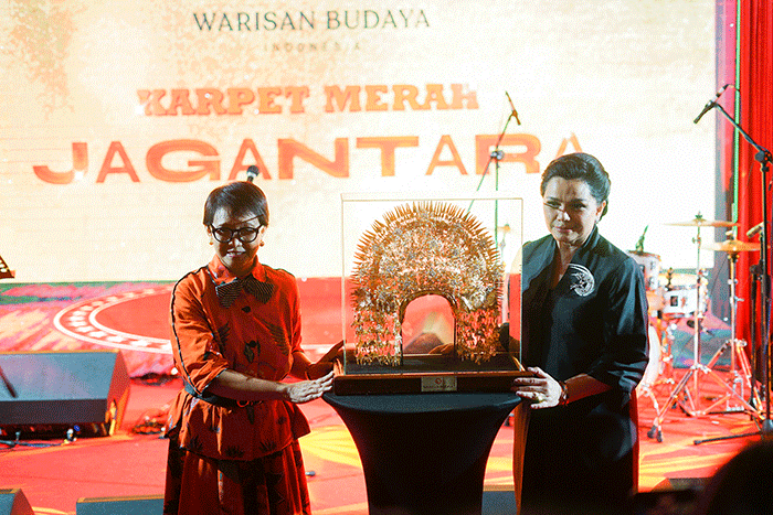 Peresmian Instalasi Heritage Diplomacy Jagantara di Jakarta Selatan, Kamis (11/8/2022).