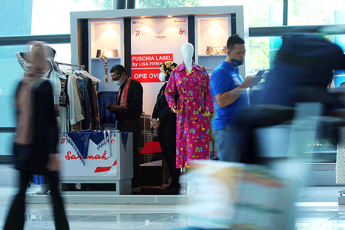 Travel Fair di Terminal 3 Bandara Soekarno Hatta, Tangerang, Banten, Sabtu (13/8/2022).