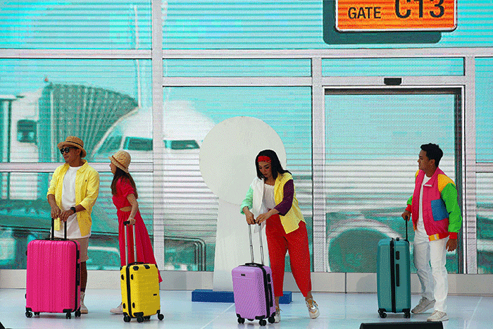 Travel Fair di Terminal 3 Bandara Soekarno Hatta, Tangerang, Banten, Sabtu (13/8/2022).