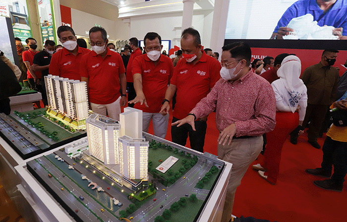 Indonesia Properti Expo 2022 dengan tema KPR BTN Merdeka di JCC, Senayan, Jakarta, Sabtu (13/8/2022).