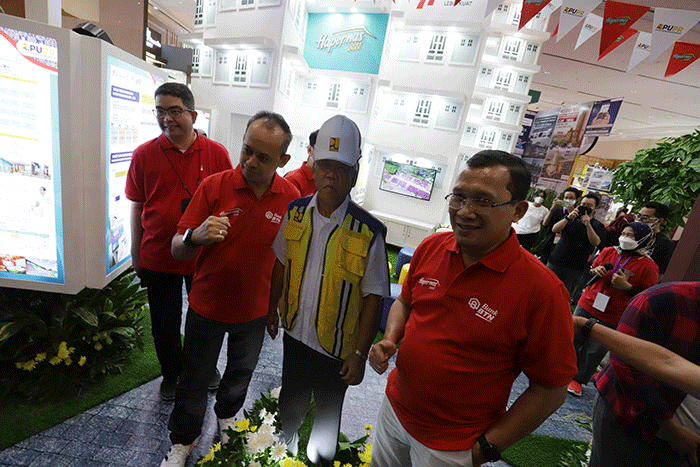 Indonesia Properti Expo 2022 dengan tema KPR BTN Merdeka di JCC, Senayan, Jakarta, Sabtu (13/8/2022).