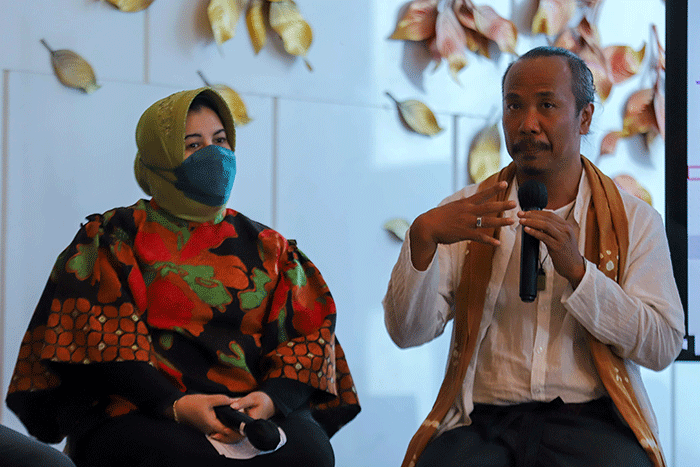 Konferensi pers Front Row Paris di The Westin Jakarta, Rabu (23/8/2022).