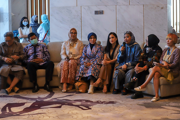 Konferensi pers Front Row Paris di The Westin Jakarta, Rabu (23/8/2022).