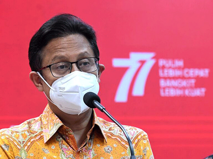 Menko bidang Perekonomian Airlangga Hartarto dalam keterangannya usai melakukan rapat terbatas yang dipimpin oleh Presiden Joko Widodo di Istana Merdeka.