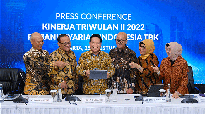 Paparan kinerja BSI kuartal II/2022, Kamis (25/8/2022).