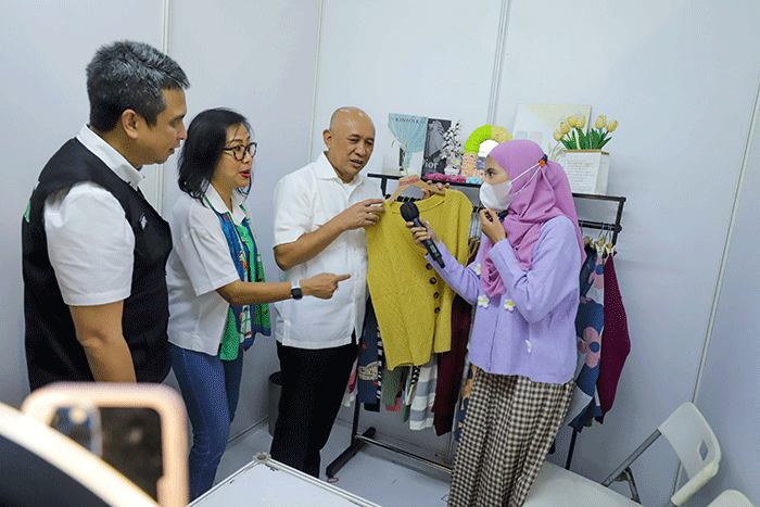 Pembukaan acara Kopdar UMKM Nasional di SMESCO Exhibition Hall, Jakarta Selatan, Jumat (26/8/2022).