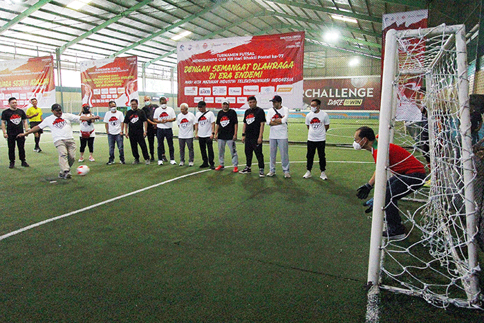Turnamen Futsal Piala Menkominfo (Menkominfo Cup) XIII di Jakarta, Sabtu (27/8/2022).