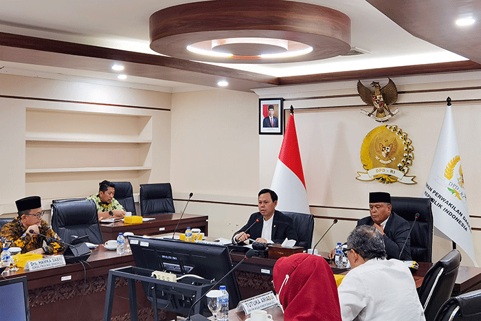 Wakil Ketua DPD RI Bidang III Sultan B Najamudin melakukan audiensi dengan kementerian Energi dan Sumber daya mineral (ESDM).