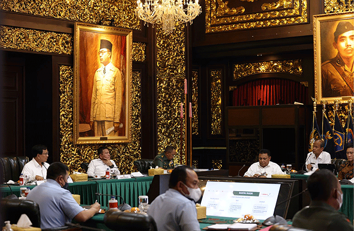 Menteri Pertahanan Prabowo Subianto menerima perwakilan holding industri pertahanan DEFEND ID.
