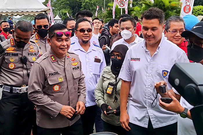 Pembukaan Street Race di Jalan Benyamin Sueb, Kemayoran, Jakarta Pusat, Sabtu (3/9/2022).