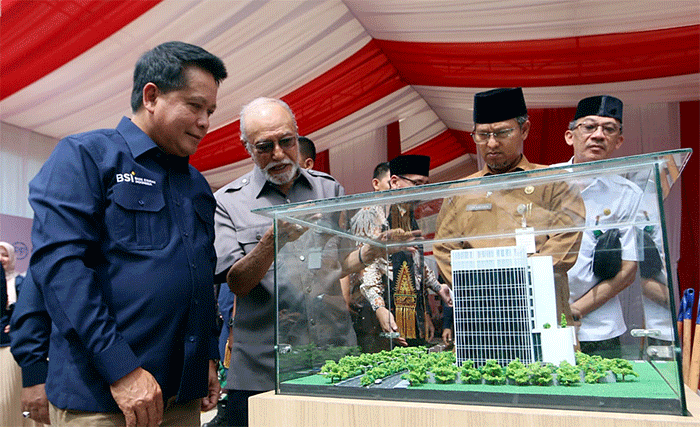 Peresmian pembangunan gedung Landmark Aceh, Selasa (6/9/2022).