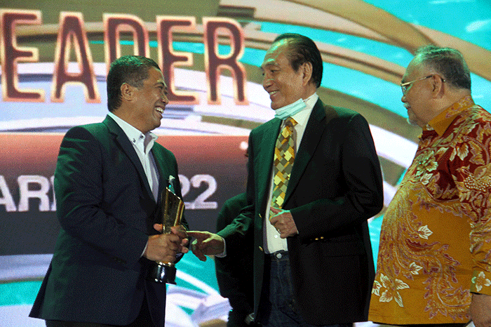 Penghargaan The Inspiring Leader of Mortgage Banking 2022 dalam ajang Properti Indonesia Award (PIA) 2022 di Jakarta, Rabu (7/9/2022).
