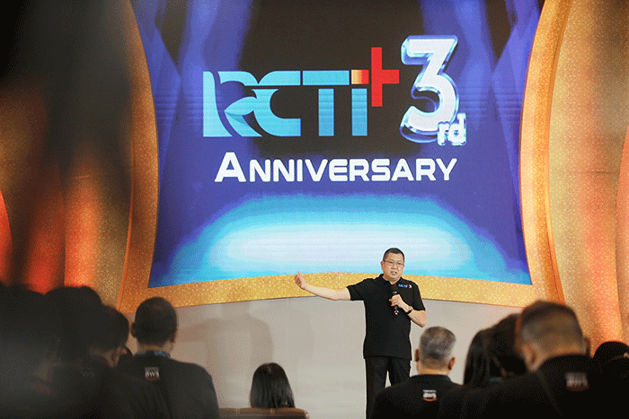Syukuran Ulang Tahun RCTI+ ke-3 yang diselenggarakan di MNC Studios Kebun Jeruk Jakarta, Senin (12/9/2022).