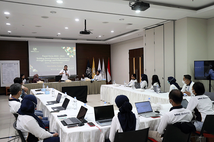 Rapat Kerja MNC University Tahun Akademik 2022/2023 di Jakarta, Selasa (13/9/2022 ).