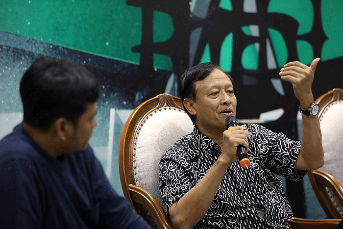 Diskusi Forum Legislasi di Media Center, Kompleks Parlemen MPR/DPR-DPD, Senayan, Jakarta, Selasa (13/9/2022).