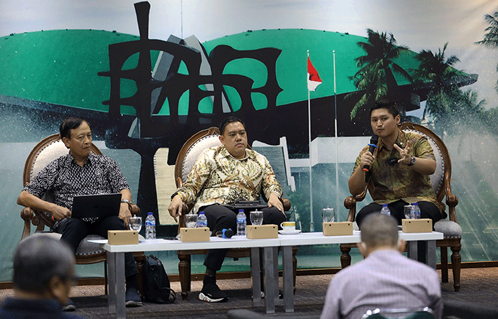 Diskusi Forum Legislasi di Media Center, Kompleks Parlemen MPR/DPR-DPD, Senayan, Jakarta, Selasa (13/9/2022).