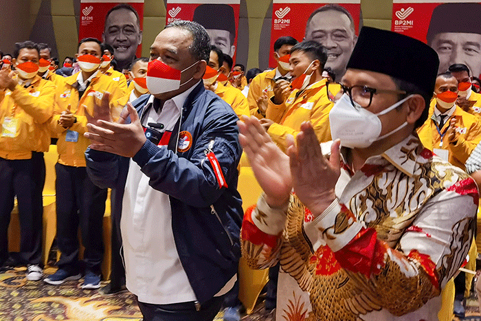 Pelepasan para pekerja migran Indonesia (PMI) sektor government to government (G-to-G) ke Korea Selatan di Jakarta, Senin (19/9/2022).